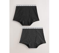 Next Black/Red Heart Boyshort Heavy Flow Period Knickers 2 Pack