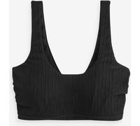 Next Black Rib DD+ Wired Crop Bikini Top