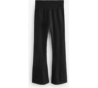 Next Black Ribbed Kickflare Leggings