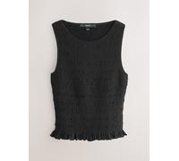 Next Black Shirred Modal Sleeveless Top