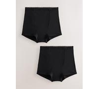 Next Black Short Medium Flow Period Knickers 2 Pack