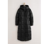 Next Black Shower Resistant Padded Longline Coat