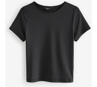 Next Black Soft Touch Slinky Crew Neck Short Sleeve T-Shirt