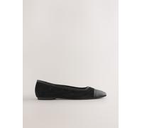 Next Black Square Toe Ballerina Shoes Black 5 EU 38