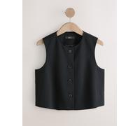 Next Black Tailored Crew Neck Waistcoat