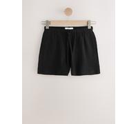 Next Black Textured Shorts with Linen Black EU 40 Regular (UK 12 R)