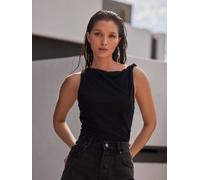 Next Black Twist Shoulder Jersey Top