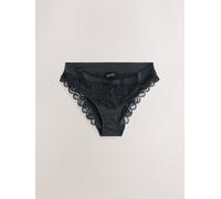 Next Black Ultimate Comfort Lace Back High Leg Knickers