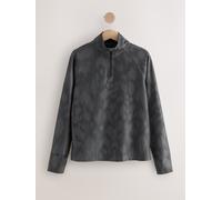 Next Black/White Active Quarter Zip Running Top