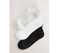 Next Black & White Blister Resist Trainer Socks 3 Pack