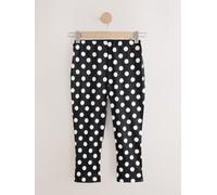 Next Black/White Polka Dot Capri Cropped Length Trousers