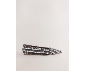 Next Black/White/Red Forever Comfort Weave Point Ballet Flats Black/White/Red EU 36 (UK 3.5)