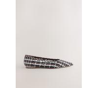 Next Black/White/Red Forever Comfort Weave Point Ballet Flats Black/White/Red EU 37 (UK 4)