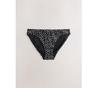 Next Black/White Spot High Leg Bikini Bottoms