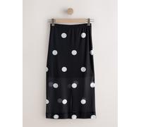 Next Black/White Spot Mesh Midi Pencil Skirt Black/White Spot EU 42 (UK 14)