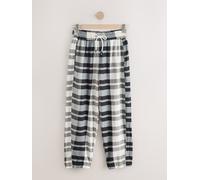 Next Black/White Textured Check Barrel Trousers