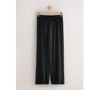 Next Black Wide Leg Jersey Joggers
