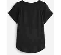Next Black Woven Mix Short Sleeve Raglan T-Shirt