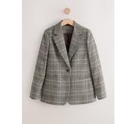 next Blazer à carreaux N. Premium à simple boutonnage Gris FR 42 Tall (EU 40 T)