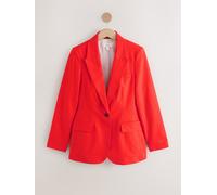 Next Blazer à simple boutonnage riche en lin rouge FR 36 (EU 34)