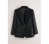 Next Blazer simple boutonnage en jacquard pour occasions spéciales Noir FR 38 (EU 36)
