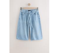 Next Bleach Lyocell Blend Tie Waist Denim Shorts Bleach 6 P