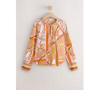 next Blouse à manches longues et col en V à enfiler orange FR 38 (EU 36)