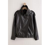 next Blouson à Col cheminée en similicuir Brun L (FR 46-48)