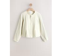 Next Blouson bomber léger sans col en lin