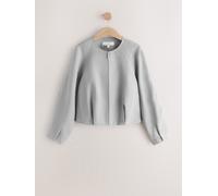 Next Blouson bomber sans col en lin