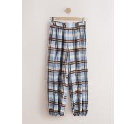 Next Blue/Chocolate Brown Check Balloon Leg Trousers