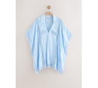 Next Blue Crochet Overhead Shirt