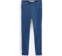 Next Blue Dark Wash Cropped Denim Jersey Leggings