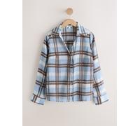 Next Blue/Ecru/Brown Check Sheer Shirt Blue/Ecru/Brown Check EU 50 (UK 22)