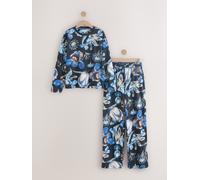 Next Blue Floral Kew Collection Long Sleeve Pyjamas
