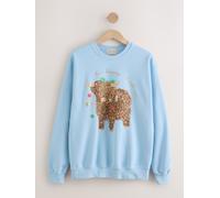 Next Blue Hamish Christmas Sweatshirt