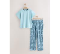 Next Blue Heart Short Sleeve Pyjamas