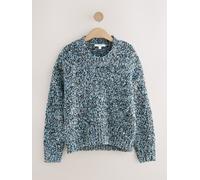 Next Blue Multi Twist Knitted Jumper With Wool