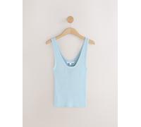 Next Blue Pale Knitted Co-Ord Tank Vest