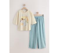 Next Blue Stripe Graphic Short Sleeve Pyjamas