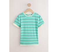 Next Blue Stripe Short Sleeve Layered Crew Neck T-Shirt
