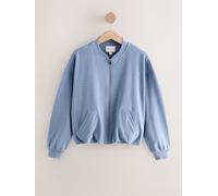 Next Blue Supersoft Rib Bomber Jacket