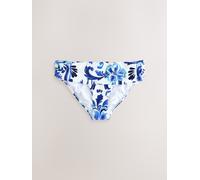 Next Blue/White Floral Roll Top Bikini Bottoms