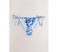 Next Blue/White Floral Tie Side Bikini Bottoms