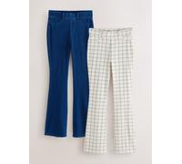 Next Blue/White Full Length Jersey Denim Bootcut Leggings 2 Pack