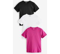Next Blue/White/Raspberry Everyday T-Shirts 3 Pack