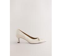 Next Bone Cream Bow Court Heels Bone Cream EU 37.5 (UK 4.5)