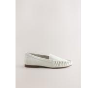 Next Bone Extra Wide Fit Forever Comfort Ruched Loafers Bone EU 40 XW (UK 6.5)
