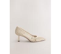 Next Bone Forever Comfort Striped Cutout Court Heels Bone EU 41 (UK 7)