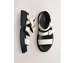 Next Bone Standard/Wide Fit Chunky Buckled Sandals